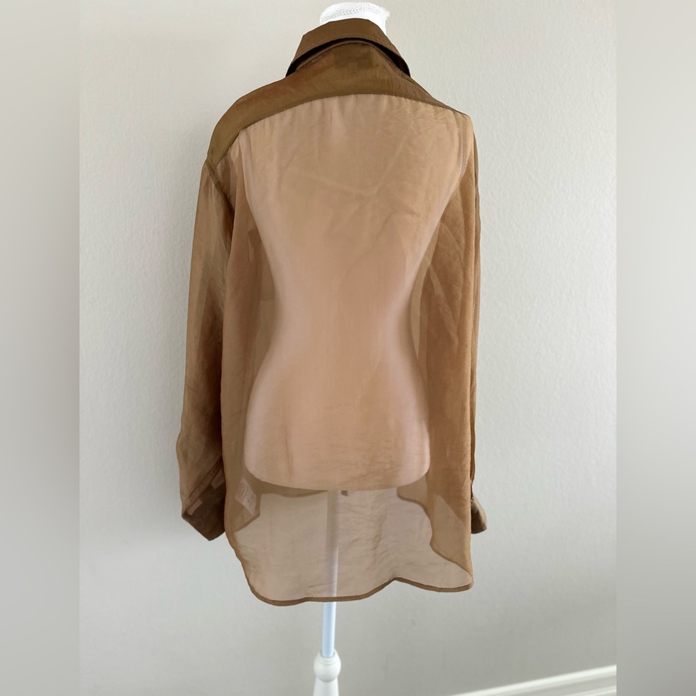 Reformation Eli Oversized Sheer Shirt - Picture 8 of 11
